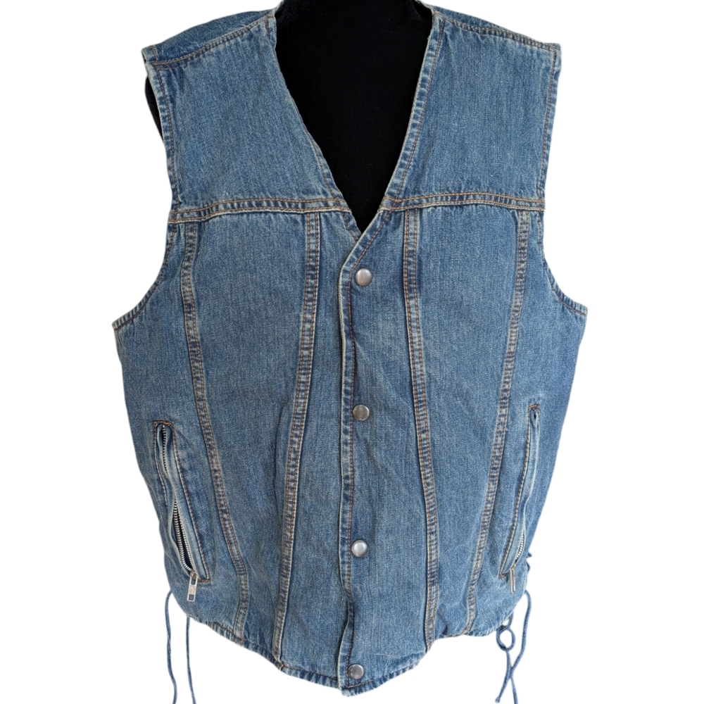 Denim Motorcycle Vest